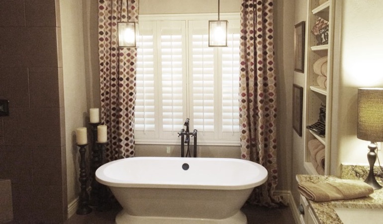 Polywood Shutters in San Antonio Bathroom